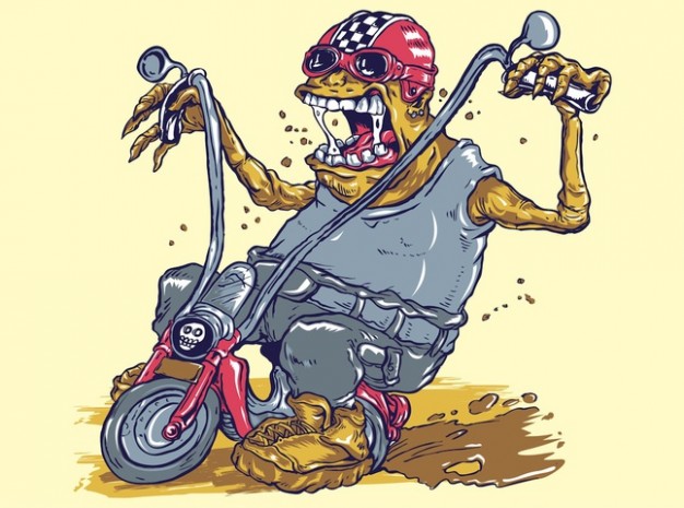 Cycling monster Sports on bike dirty drive illustrations about United States Mountain Biking